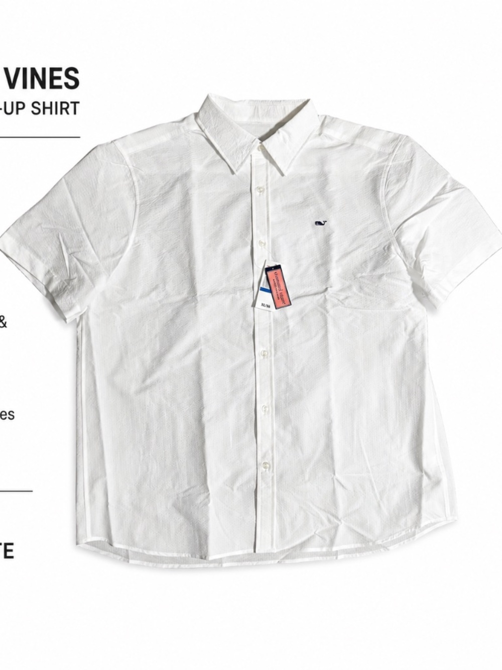 Vineyard and Vines short sleeve performance button down shirt